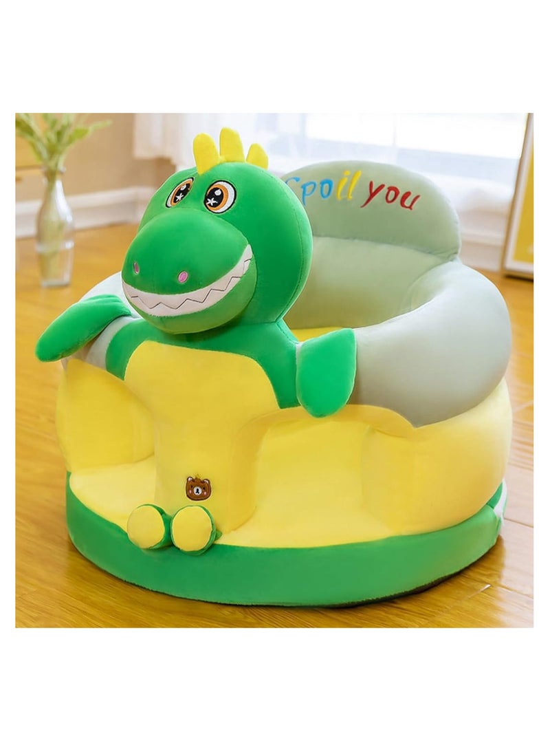 Generic Baby Seat Baby Sit up Chair Cartoon Animals Plush Sofa Chair Toddler Baby Learn to Sit up Chair Sofa Washable Cover for Back Head Support Sitting Infant Seat 