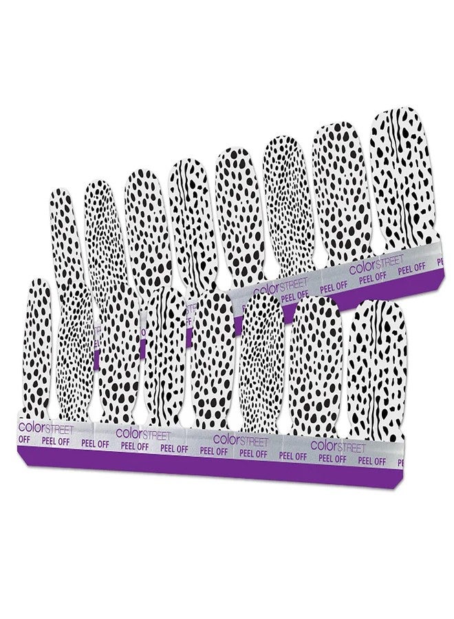Color Street Purr Diem - Color Street Nail Strips (Eat Prey Love), Black Cheetah Print on Clear Overlay, 16 Count (Pack of 1) (FDL060) - Image 2
