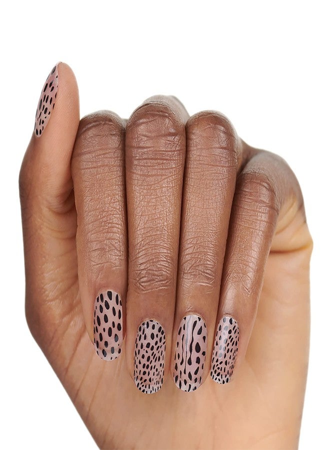 Color Street Purr Diem - Color Street Nail Strips (Eat Prey Love), Black Cheetah Print on Clear Overlay, 16 Count (Pack of 1) (FDL060) - Image 4