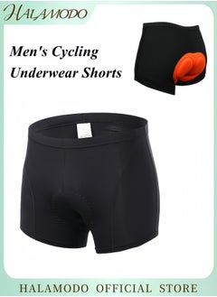 Men's Cycling Underwear Shorts with 4D Padding Lightweight Bicycle Biking Undershorts Breathable Ergonomic Design Bicycle MTB Underpants