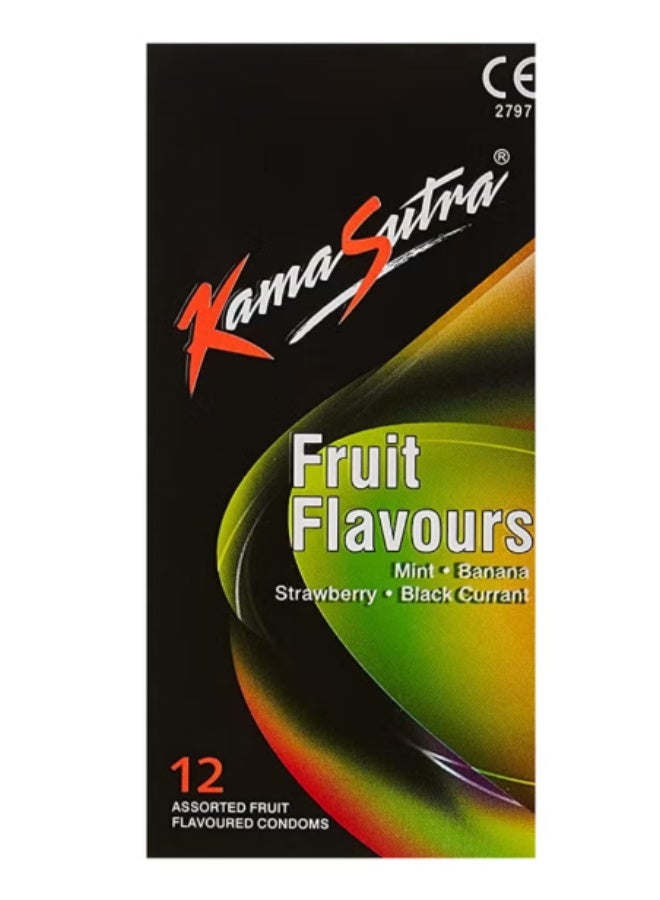Kamasutra Condoms Fruit Flavours 12Pcs