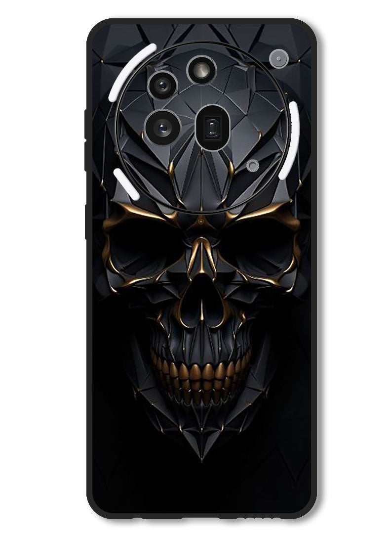 Theodor Case Compatible with Nothing Phone 3a Pro Protection Shockproof Bumper Cover Skull Art - Image 1