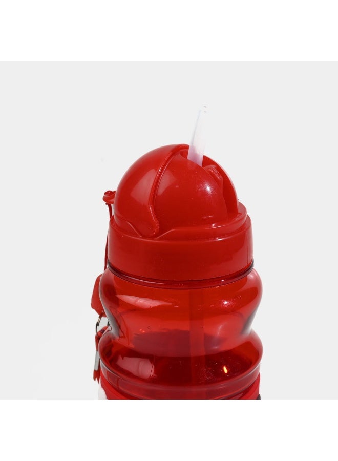 هابي هوم زجاجة مياه للأطفال بغطاء جلدي مطبوع بأشكال كرتونية متنوعة مع شاليمو سيليكون آمن وخالي من BPA، سعة 400 مل، زجاجة شرب مدرسية مضادة للتسرب وخفيفة الوزن للحقيبة المدرسية والرحلات والرياضة – زجاجة مياه محمولة للأطفال الأولاد والبنات - Image 2