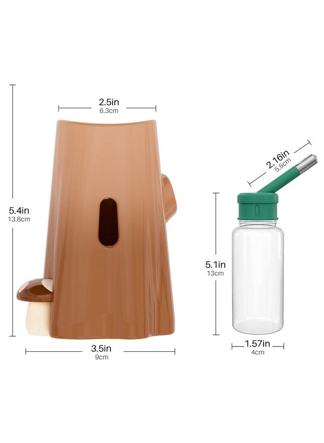 BUCATSTATE Hamster Water Bottle with Holder Ceramic, 120ml Rat Water Bottle Stand for Glass Tank - No Drip, Chew Proof for Gerbil, Hedgehog, Dwarf Hamster, Small Pets - pzsku/ZFAB6E892D98E1EC3FB3DZ/45/_/1737031550/be4e5b3c-8b5b-4eaa-86f1-81eb301eca78