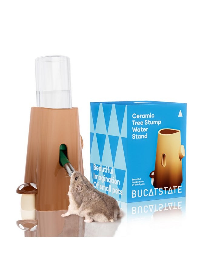 BUCATSTATE Hamster Water Bottle with Holder Ceramic, 120ml Rat Water Bottle Stand for Glass Tank - No Drip, Chew Proof for Gerbil, Hedgehog, Dwarf Hamster, Small Pets - pzsku/ZFAB6E892D98E1EC3FB3DZ/45/_/1737031550/d158e004-ed7d-4703-86af-0483aab6b6e8