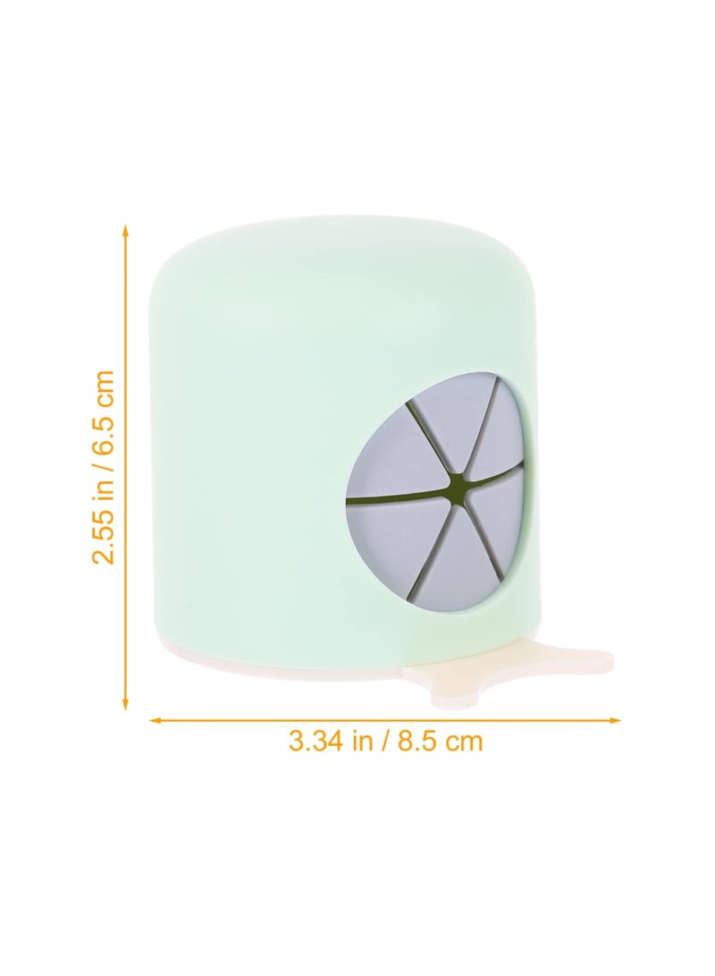 Zikra 2Pcs Wall Toothbrush Holder, Punch-free Mini Snail Toothbrush Stand Self-Adhesive Toothpaste Electric Toothbrush Organizer for Bathroom Dormitory(Green & Grey) - Image 3