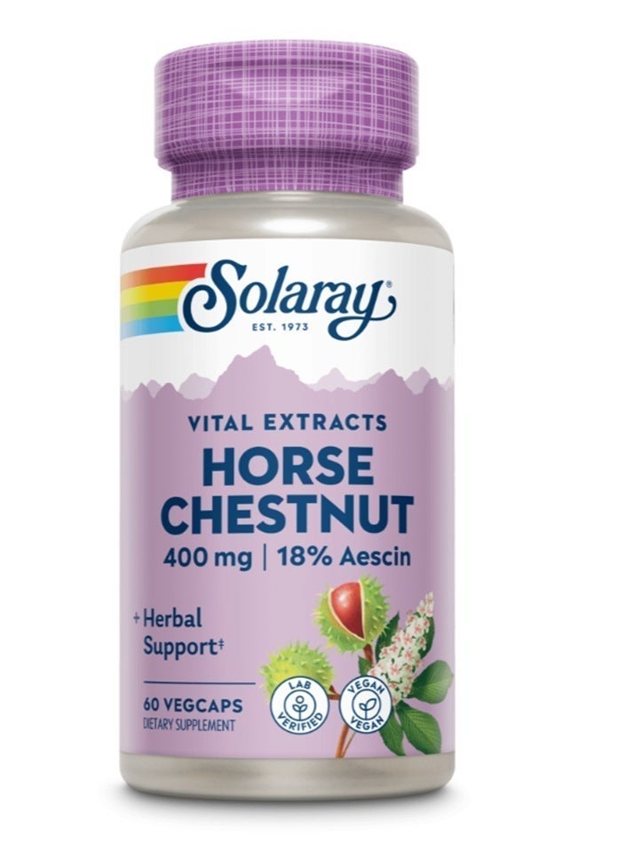 Solaray Horse Chestnut 400 mg 60 Capsules - Image 2