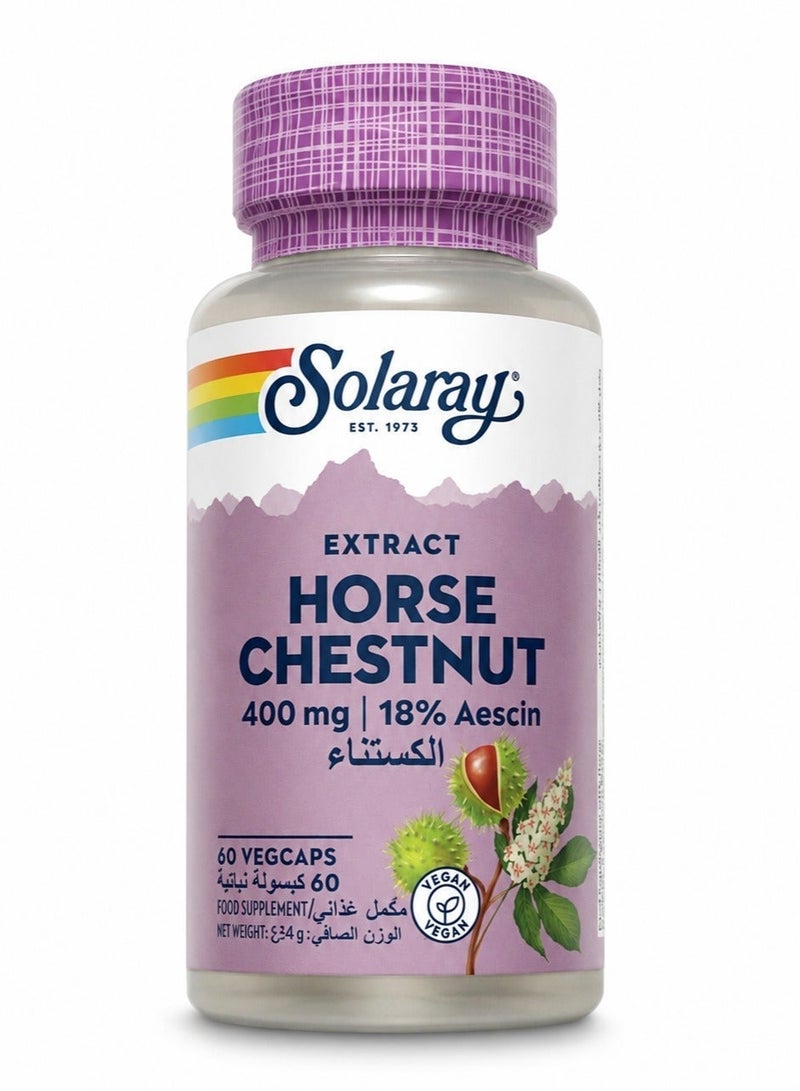 Solaray Horse Chestnut 400 mg 60 Capsules - Image 1
