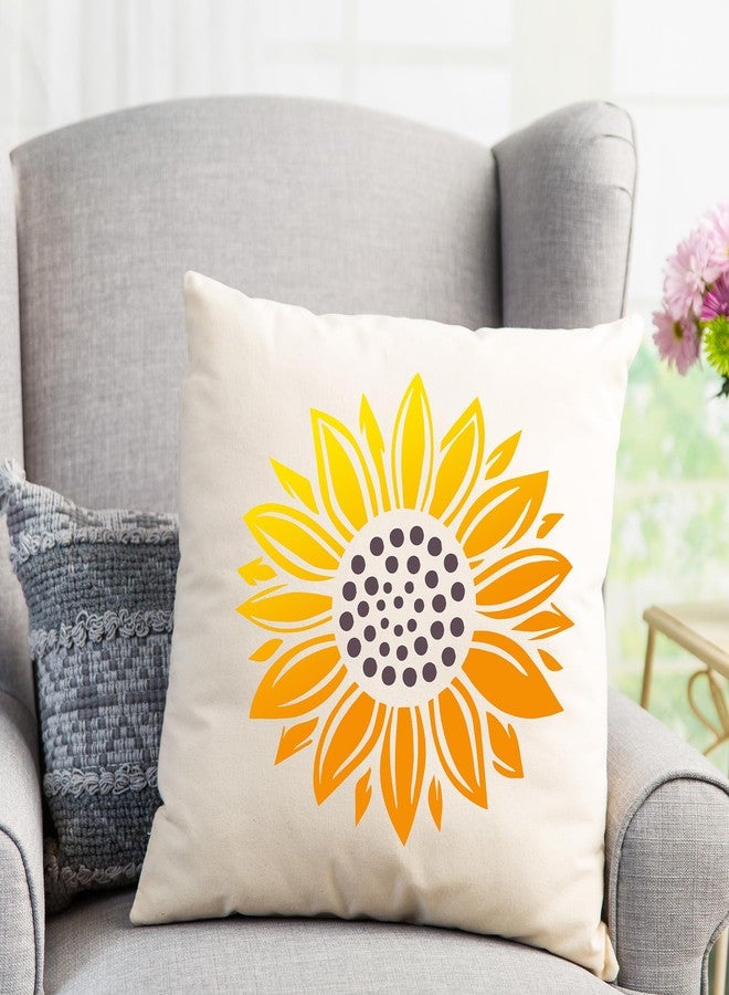 Keluna Sunflower Stencils for Painting - 11.8 * 14.7 Inch Stencils for Painting on Wood Canvas Wall Rock, Wall Stencils for Painting Large Pattern, Floor Tile Stencils Furniture Indoor Outdoor Decor - Image 4