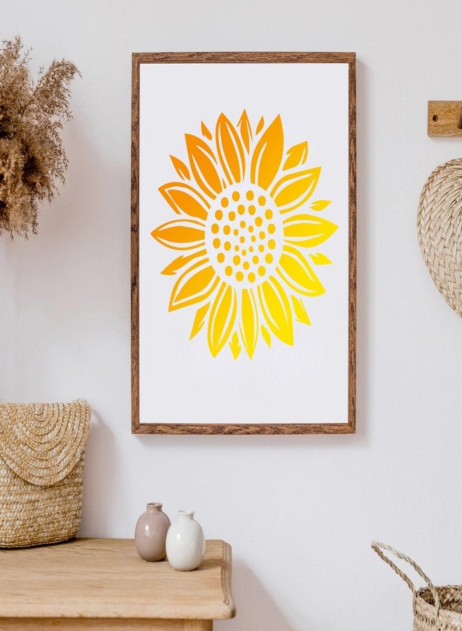 Keluna Sunflower Stencils for Painting - 11.8 * 14.7 Inch Stencils for Painting on Wood Canvas Wall Rock, Wall Stencils for Painting Large Pattern, Floor Tile Stencils Furniture Indoor Outdoor Decor - Image 5