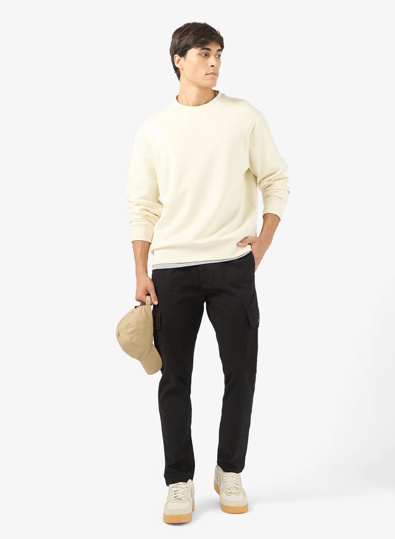 سفنتي فايف بنطلون كارجو بقصة ضيقة فاخرة - Image 2