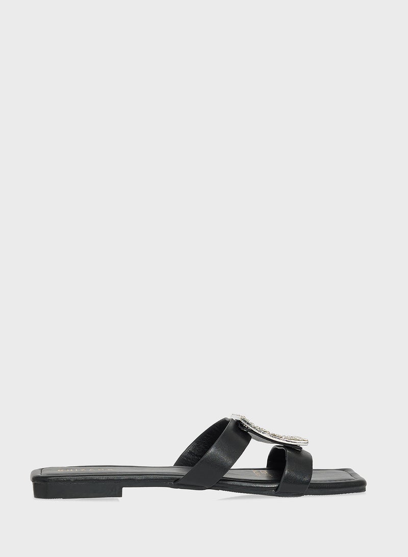 Khizana Diamante Flat Sandal  - Image 1