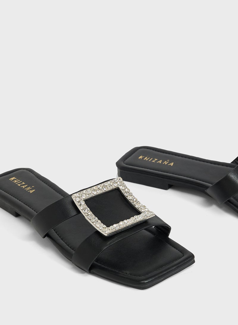 Khizana Diamante Flat Sandal  - Image 4