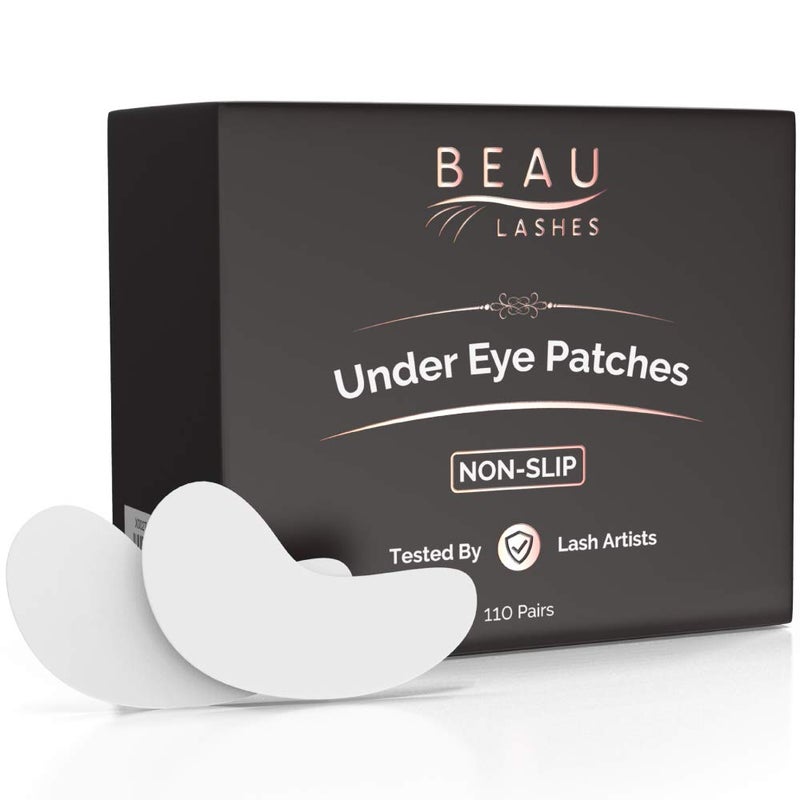 beau lashes 100 Pairs Under Eye Pads for Lash Extensions  Lint Free Hydrogel Eye Patches with Vitamin C  Moisturizing Aloe Vera for Eyelash Extension  Lash Lift  Professional Esthetician Gel Undereye Eyepads