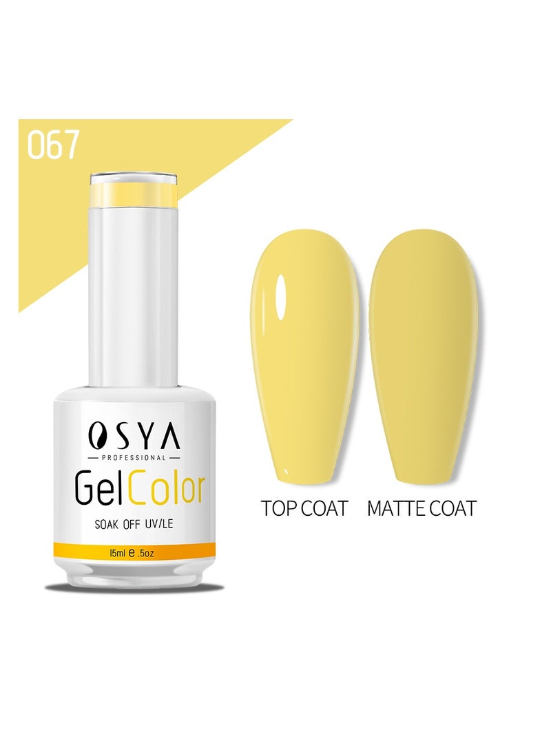 OSYA gel Nail Polish Collection Soak Off UV&LED CANNI OUTPUT Gel polish 15ml (067) - Image 1