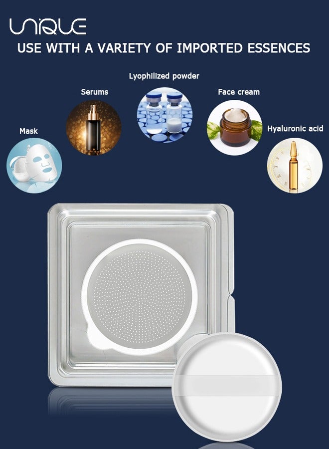 Unique Microneedle Sticking Tablets and Puff - Disposable Soluble Microcrystalline Micro-tie Tablets - 1064 Needle Sticking Tablets - Insoluble Microneedles - Non-invasive Water Light Introduction Absorption Promotion Beauty Tools - Image 3