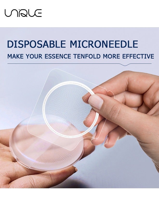 Unique Microneedle Sticking Tablets and Puff - Disposable Soluble Microcrystalline Micro-tie Tablets - 1064 Needle Sticking Tablets - Insoluble Microneedles - Non-invasive Water Light Introduction Absorption Promotion Beauty Tools - Image 5