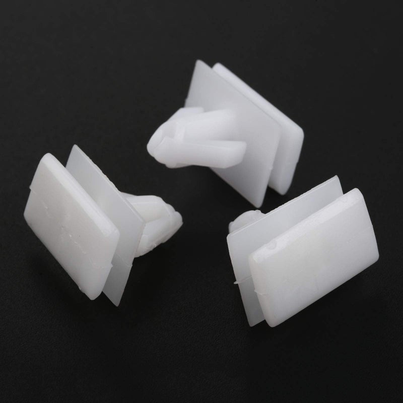 Mtsooning 15PCS Rocker Panel Moulding Rivets, White Nylon Moulding Clips, Side Skirt Sill Fasteners, Universal Car Retainers Compatible with Buick Excelle GM Chevy Avalanche 25693852 - Image 3