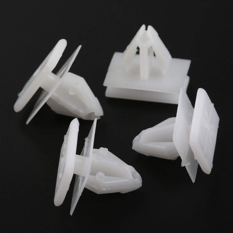 Mtsooning 15PCS Rocker Panel Moulding Rivets, White Nylon Moulding Clips, Side Skirt Sill Fasteners, Universal Car Retainers Compatible with Buick Excelle GM Chevy Avalanche 25693852 - Image 1