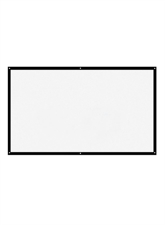 150-Inch Foldable Projector HD Screen H150 White - Image 1