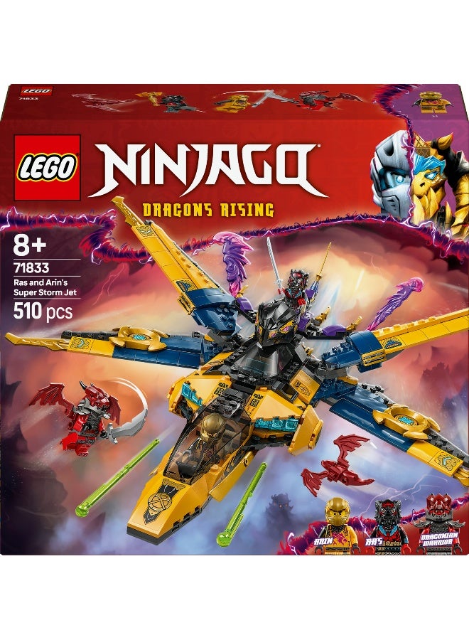 LEGO NINJAGO Ras & Arin’s Super Storm Jet 71833 Building Set (510 Pieces) - Image 2