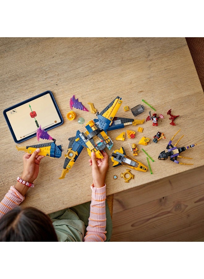 LEGO NINJAGO Ras & Arin’s Super Storm Jet 71833 Building Set (510 Pieces) - Image 4