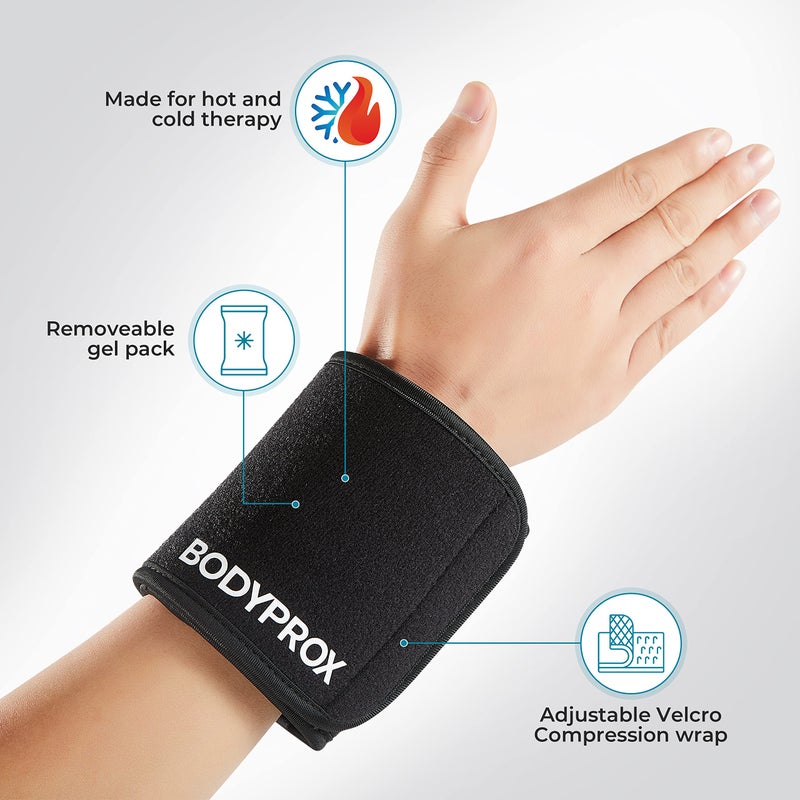 Bodyprox Cold & Hot Therapy Wrap, Reusable Gel Pack for Pain Relief. Great for Sprains, Muscle Pain, Bruises, Injuries, Etc. (Foot, Arm, Elbow, Ankle). - Image 2