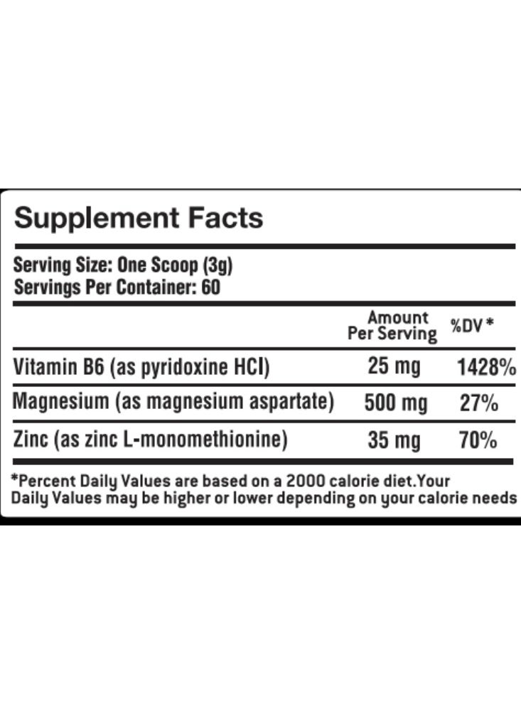 Body Builder - Body Builder Ultra ZMA, Unflavored, 60 Servings - 180 gm - Image 1