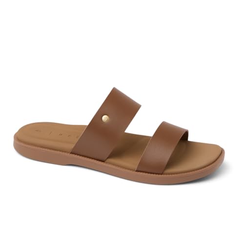 REEF Sunny Alisah Womens Fashion Slide Sandal, Soft Molded Footbed, Arch Support, Brown, 8 - Image 2