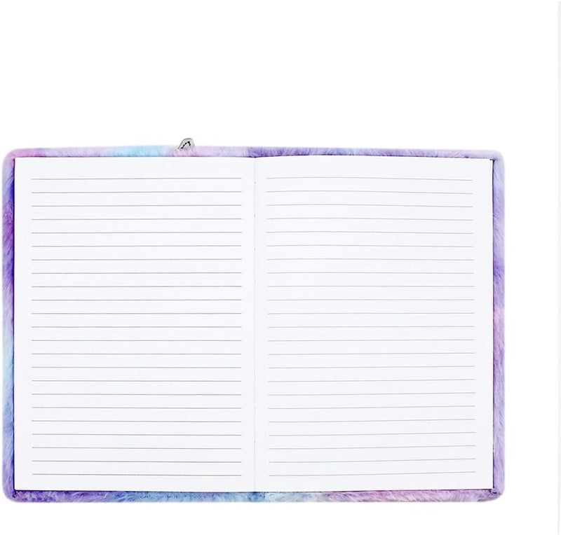 Samvardhan Plush Notebook Journal Cute Rainbow Unicorn Diary for Kids Girls Boys Writing Drawing (A5, 160 Lined Pages), Ink Color-Multicolor - Image 4