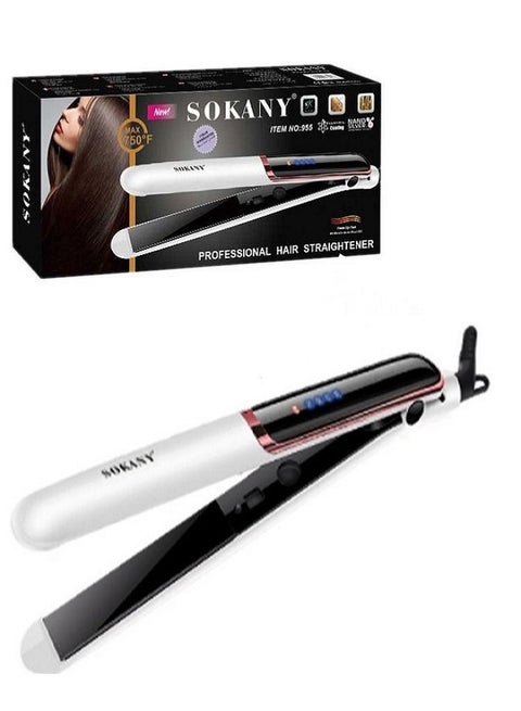955 Professional Hair Straightener white