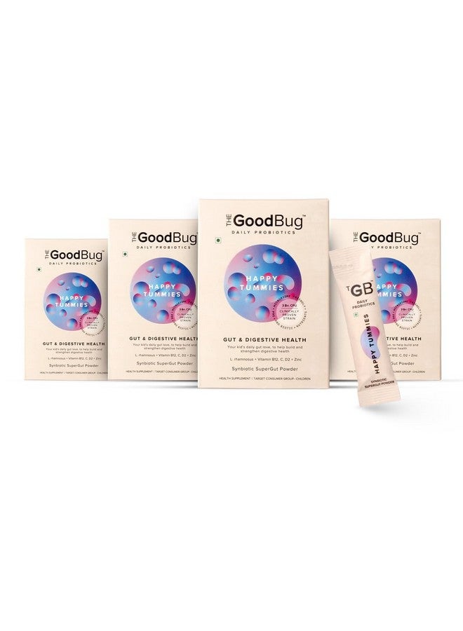 The Good Bug Happy Tummies Supergut Powder | Immunity Booster Pre & Probiotic Supplement For Kids | 3 Billion Cfu Of Clinically Proven Strains | 60 Days Pack - Image 1