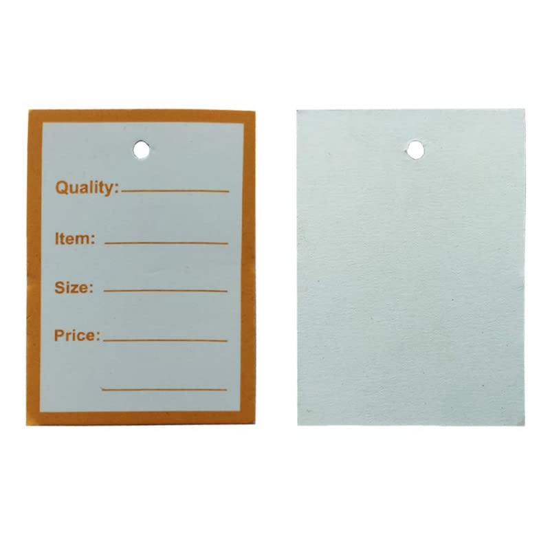 DIY Crafts Tie Label Paper Tag for Jewellery Retail Shops Kitchen Clothes Content Label, Goods Pritable Writable Workshop Warehouse (Pack of 500 Pcs) - Image 3