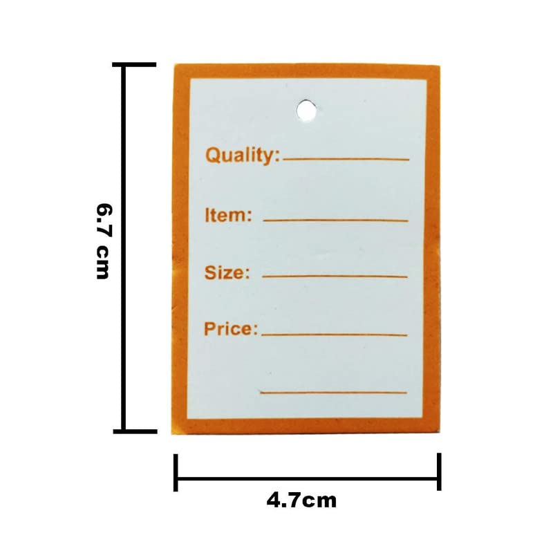 DIY Crafts Tie Label Paper Tag for Jewellery Retail Shops Kitchen Clothes Content Label, Goods Pritable Writable Workshop Warehouse (Pack of 500 Pcs) - Image 4