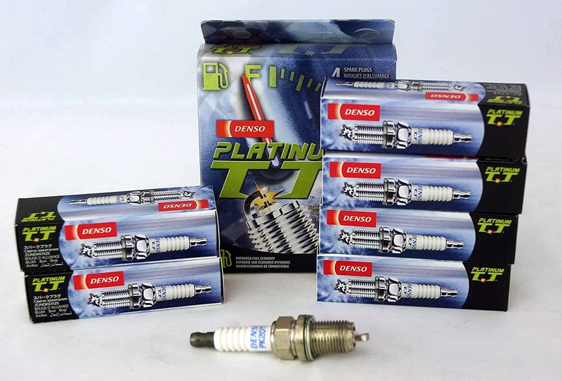 8 PCSNEW DENSO 4504 PLATINUM T T Spark Plugs PK20TT