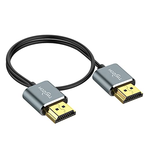 Twozoh Ultra-Thin HDMI to HDMI Cable 1FT, Hyper Slim HDMI 2.0 Cable, Extreme Flexible HDMI Cord Support 3D/4K@60Hz, 2160P, 1080P - Image 2