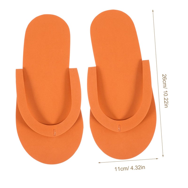 Disposable EVA Pedicure Slippers 24 Pairs Anti Slip Spa Travel Lightweight Guest House Slippers - Image 3