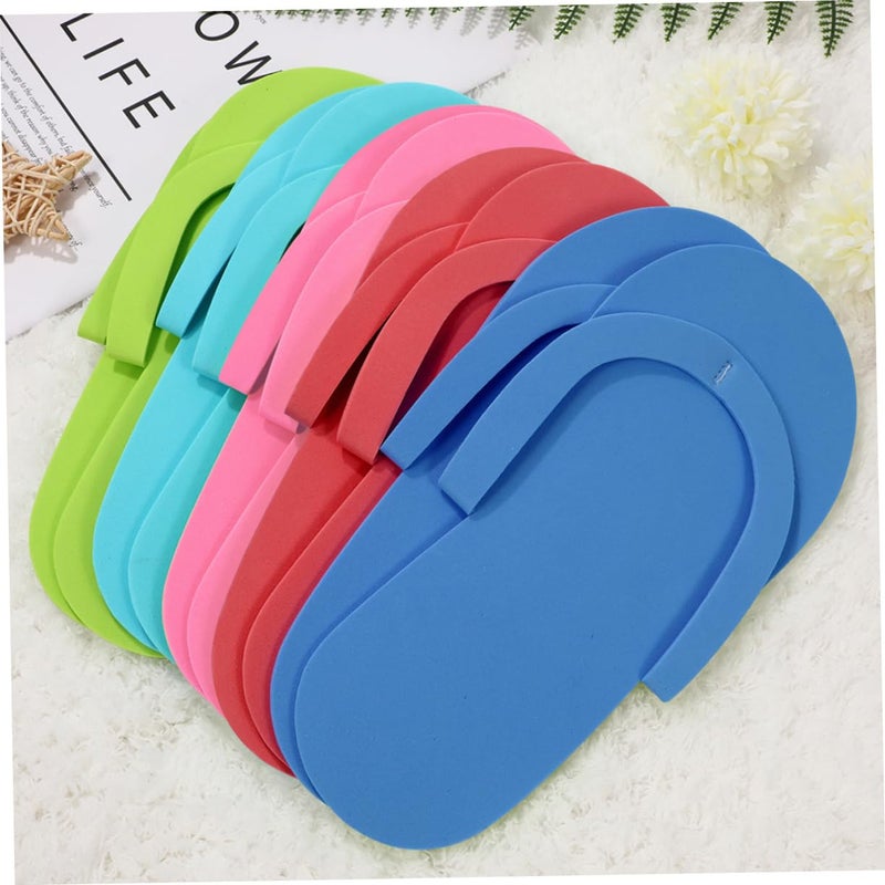 Disposable EVA Pedicure Slippers 24 Pairs Anti Slip Spa Travel Lightweight Guest House Slippers - Image 5