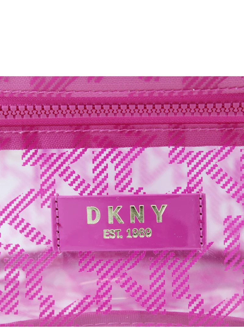 DKNY DKNY Lucid Dream Train Case Cosmetic Bag, Travel Make up Bag Small, Small Lightweight Cosmetic Bag Storage Bag, Small Makeup Bag, Travel Toiletry Bag