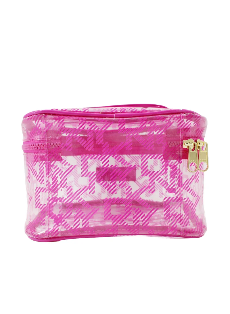 DKNY DKNY Lucid Dream Train Case Cosmetic Bag, Travel Make up Bag Small, Small Lightweight Cosmetic Bag Storage Bag, Small Makeup Bag, Travel Toiletry Bag