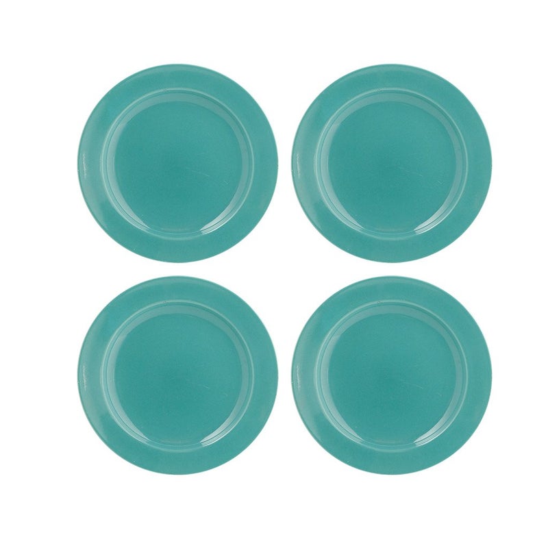 Caffeine Ceramic Handmade Stoneware Sapphire Blue Quarter Plate 7”(Set of 4 Dishwasher & Microwave Safe) - Image 4