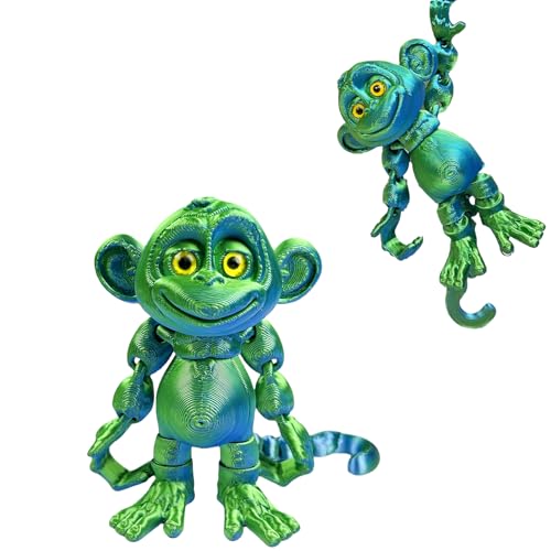 MAVLENT 3D Printed Monkey Animals Toys 1PC Flexible Fidget Toys for Adults Home Office Decor Stocking Stuffers Bulk Birthday Party Halloween - Image 1