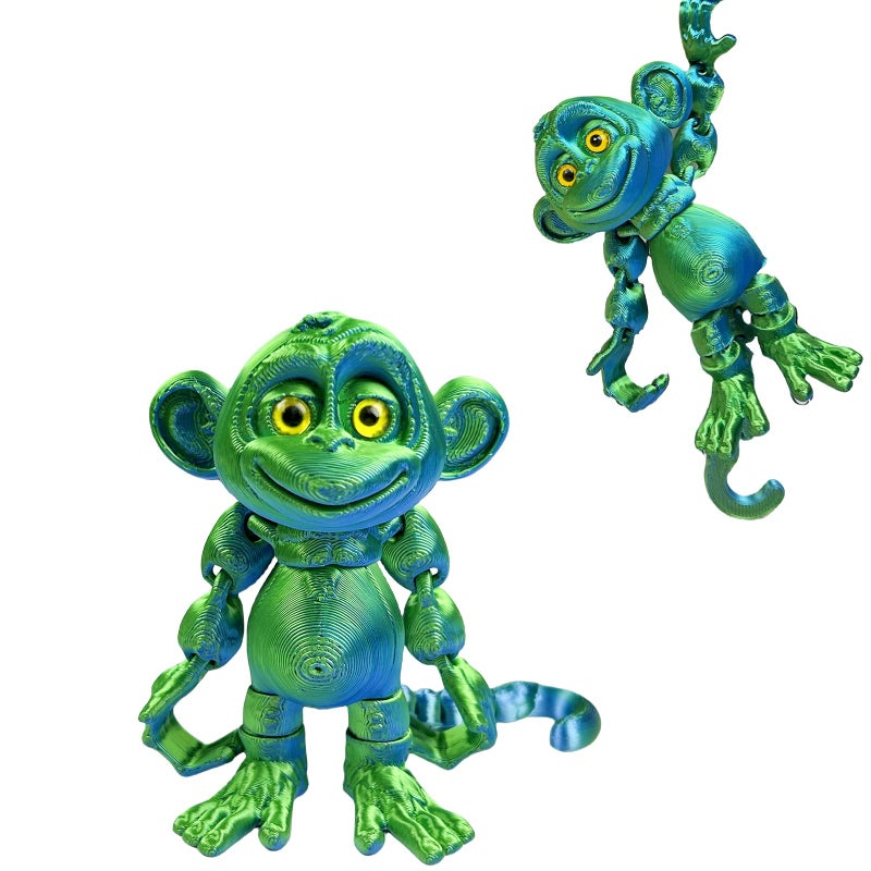 MAVLENT 3D Printed Monkey Animals Toys 1PC Flexible Fidget Toys for Adults Home Office Decor Stocking Stuffers Bulk Birthday Party Halloween - Image 3