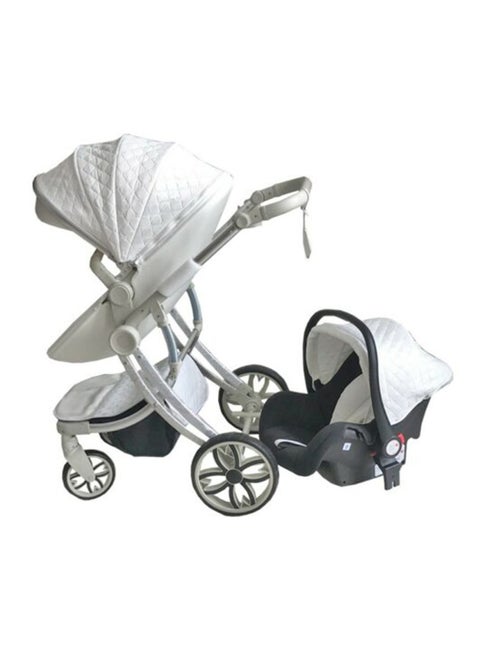Eggshell Luxury Shaped Baby Stroller 3 In 1