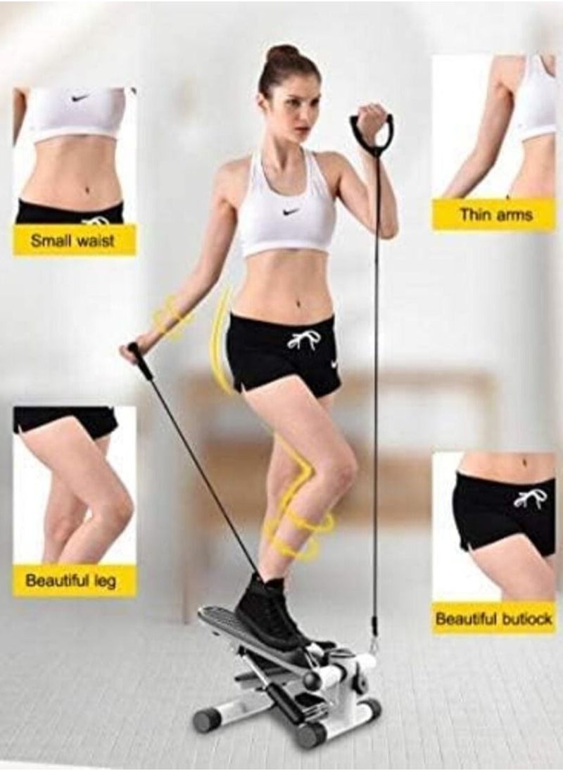 Generic Marshal Fitness Step Air Climber Stepper Aerobic Fitness Exercise Machine with Resistance Band-712-D  - Image 5