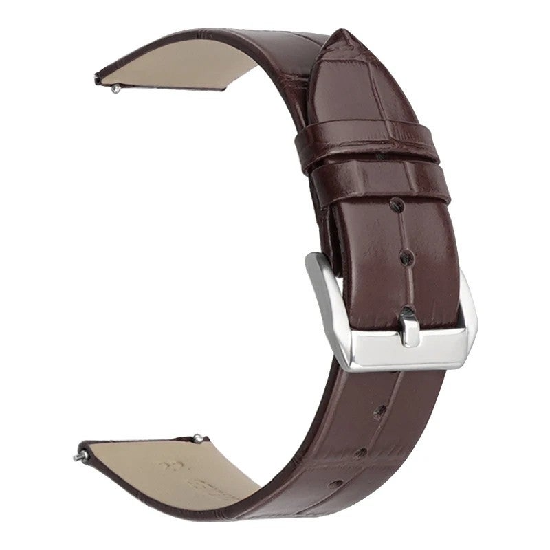 Bluejw er Logo 18mm 20mm 22mm Ultra Thin Genuine Leather Watch Band Replacement Belts Watch Strap Fits Most Watches - Image 1