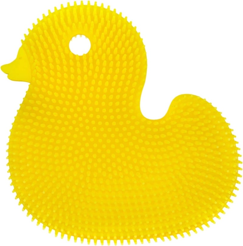 Innobaby Bathin' Smart Silicone Scrub Duck - Yellow - Image 1