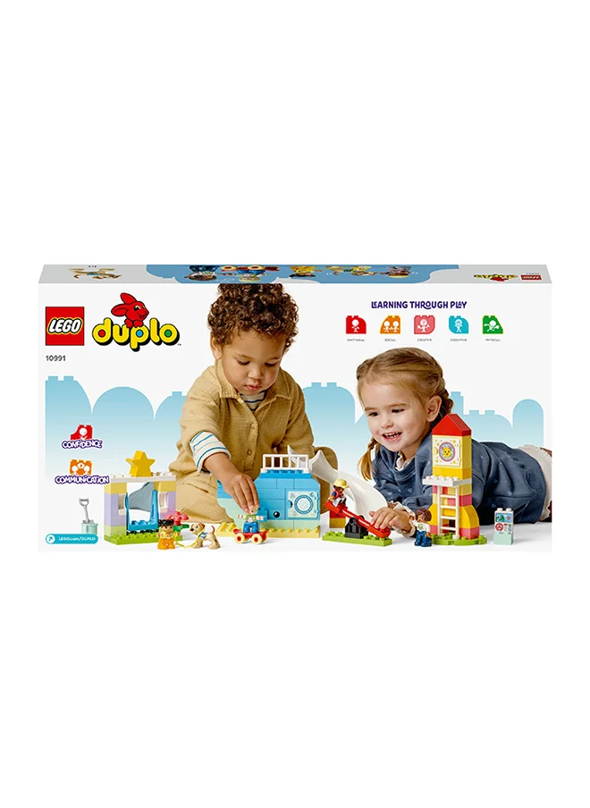 ليغو 10991 DUPLO Dream Playground Set, Building Toy for Kids 2 Plus Year Old with Whale and Rocket Builds, Help Toddlers Learn Letters, Numbers and Colours with Bricks
