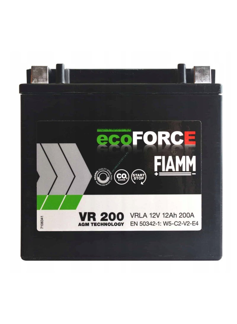 FIAMM FIAMM Auxiliary Battery 12AH AGM VR200 - Image 2