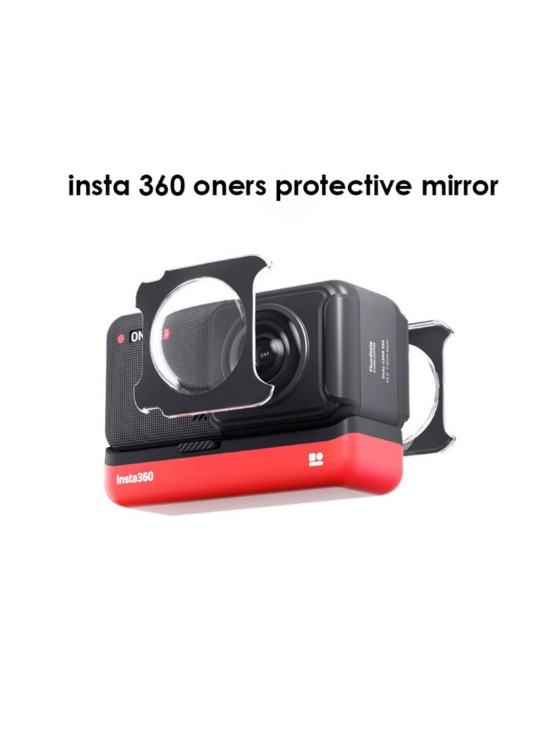 Sticky Dual Lens Guards for Insta360 One RS/ONE R Panoramic Lens Accessories with Silicone Lens Cover  - Image 5